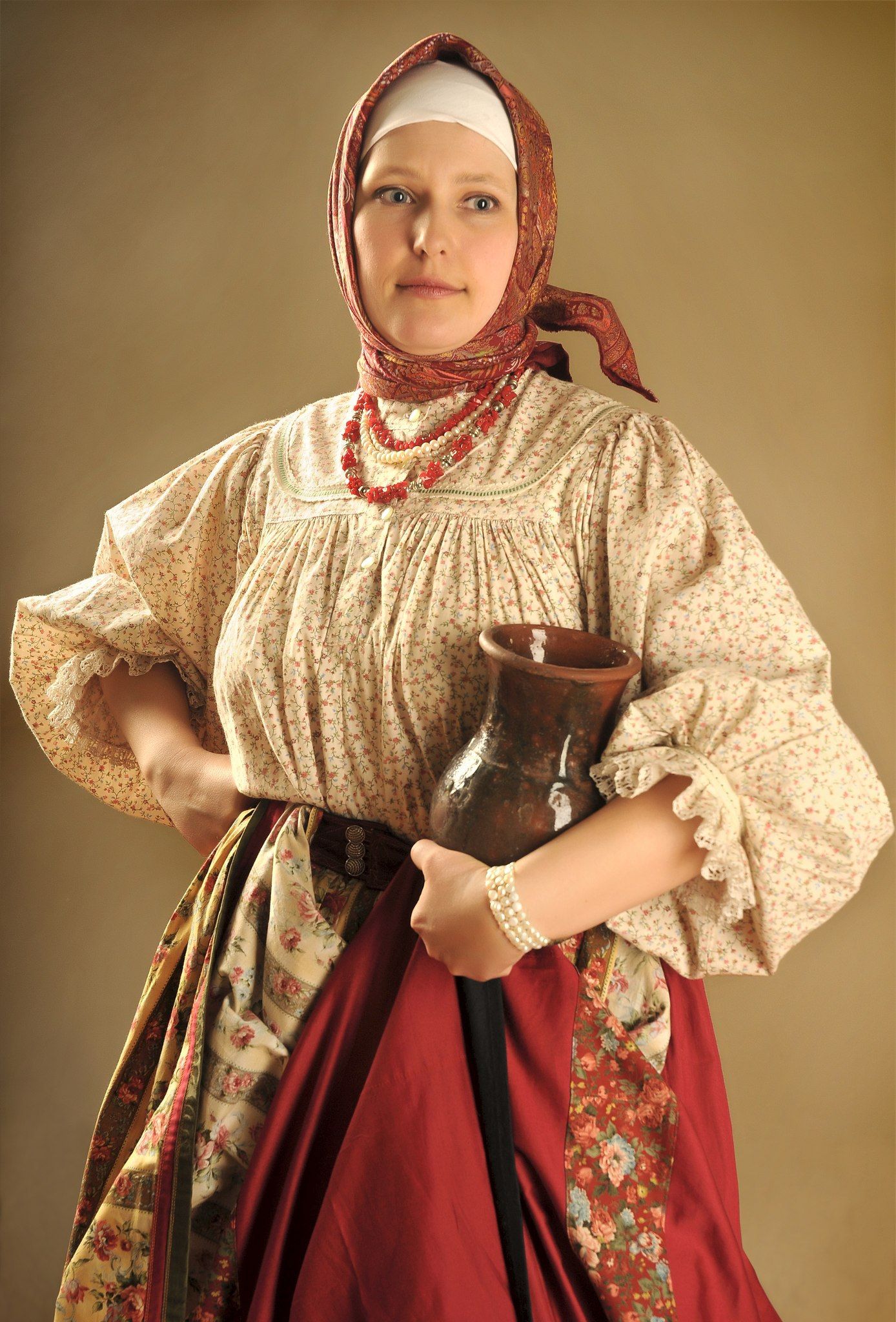 Girls in Slavic costumes in Dresden